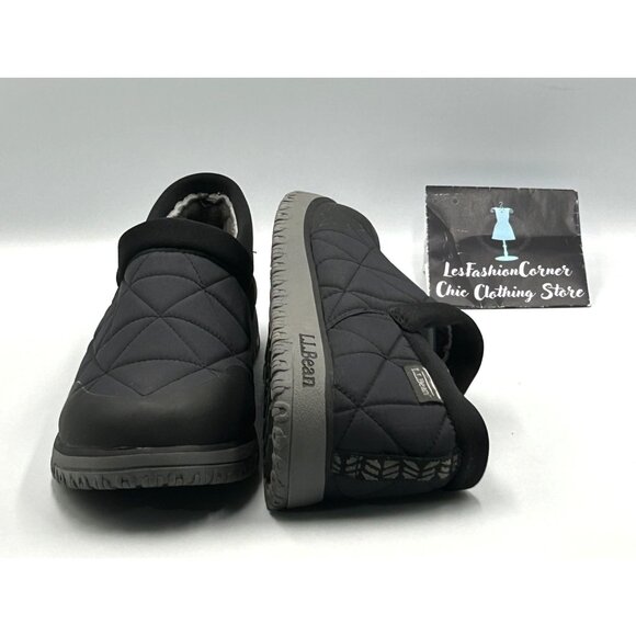 NWOB L.L. Bean Men's Black Gray PrimaLoft Waterproof Slip-On Shoes Sz 11 3032 - Picture 11 of 16